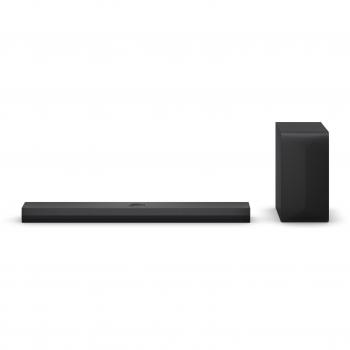 LG S70TY Soundbar - 3.1.1 Channels, 400W, Dolby Atmos & DTS:X, Wireless Subwoofer, Bluetooth, Black