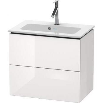 Mueble de baño Duravit L-Cube, 62 x 39,1 cm, blanco mate, 2 cajones, colgado en pared