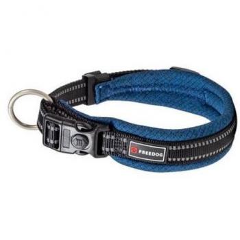 Collar Acolchado Freedog Shiva Azul Marino para Perro 10mm x 20/35cm