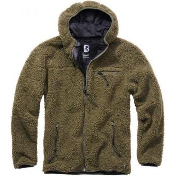 Brandit Teddyfleece Olive Worker Jacket for Men - 6XL
