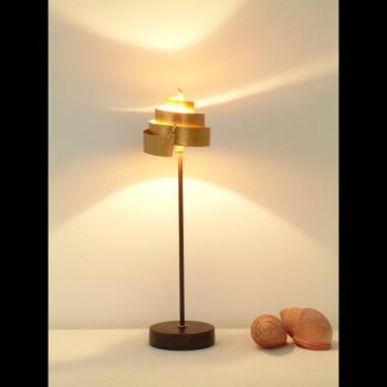 Lámpara de mesa Banderole de hierro dorado