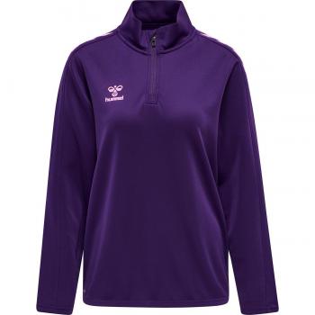 Hummel Sudadera con Media Cremallera Hmlcore XK para Mujer - Características: diseño moderno, media cremallera, ajuste cómodo, tejido transpirable, ideal para actividades deportivas y uso diario