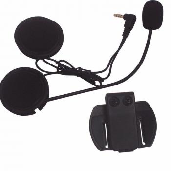 Intercom casco de micrófono y auriculares con micrófono + Clip, evary V6 Bluetooth Interphone accesorios piezas de recambio