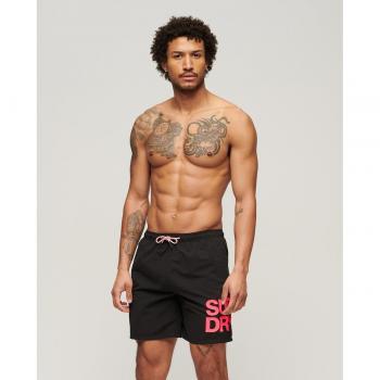 Bañador Sportswear negro Superdry para hombre