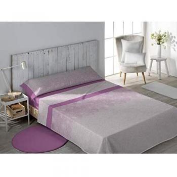 DHestia Juego Sábanas, Violeta, 135x200 cm/Cama 135