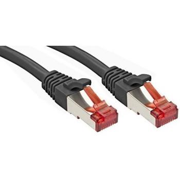 Lindy Cable de Red Cat6 S/FTP Negro de 1 metro con Conectores RJ45/RJ45