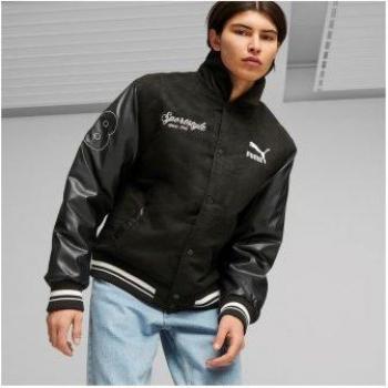 Puma Men's Team Varsity Jacket - Black
