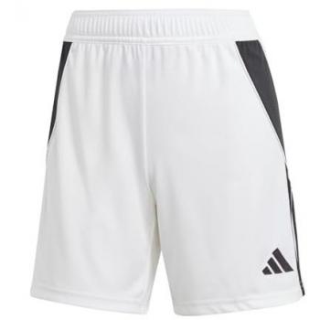 Pantalones Cortos de Fútbol Adidas Tiro24 para Mujer, Blanco/Negro, XX-Small