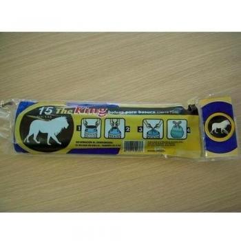 Pack 15 Bolsas Basura Azul 30L Cierre