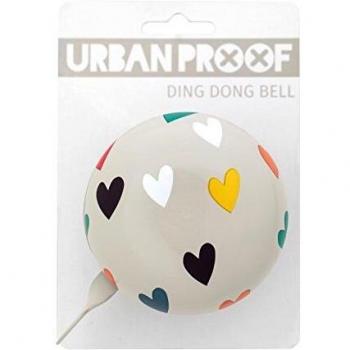 Urban Prueba Dingdong Timbre para Bicicleta, Unisex, Dingdong, Confetti Hearts, Talla única