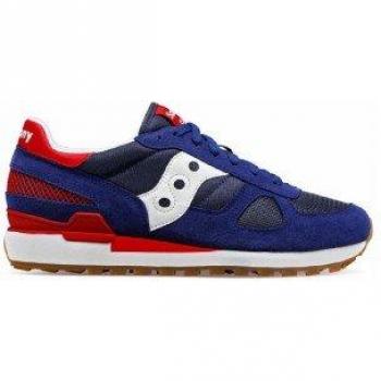 Saucony Men's Shadow Original Blue Leather Sneakers, Size 11 US