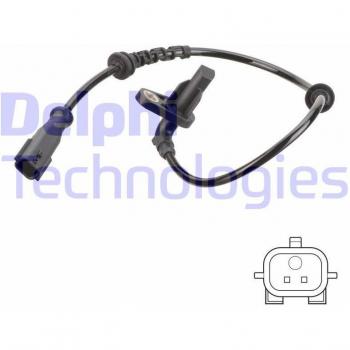 Sensor de ABS DELPHI SS20756, tipo: sensor de velocidad de la rueda, características: diseño específico para vehículos, alta precisión en la medición de velocidad, fácil instalación, durabilidad garantizada y resistencia a condiciones adversas