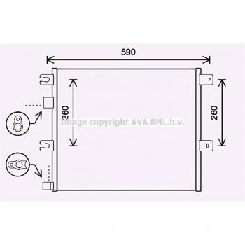 Condensador de aire acondicionado AVA COOLING RE5124, PRASCO RE5124