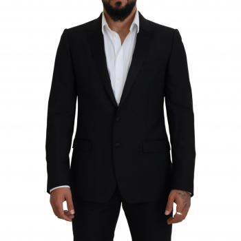 Dolce & Gabbana Black Slim Fit Formal Martini Blazer - IT50 | L