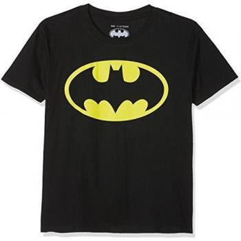 DC Comics Batman Logo-Boys-T-Shirt Camiseta, Negro