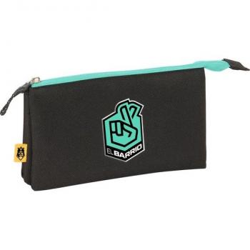 Portatodo Triple Kings League El Barrio 22x12x3cm Safta Negro