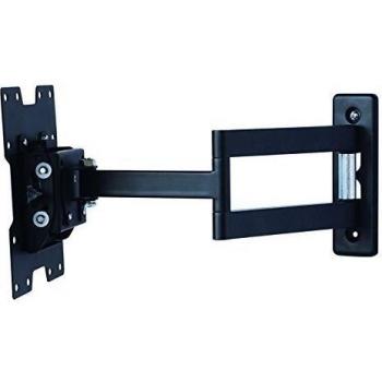Soporte de pared para TV / monitor de un brazo en negro extensible de 7,8 cm a 45,8 cm orientable inclinable 12° girable 2 x 180° para Asus 27 VC279H-W