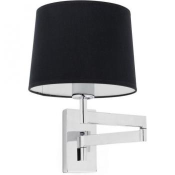 Aplique de pared Artis 30,2 cm con brazo articulado y pantalla cromada E27