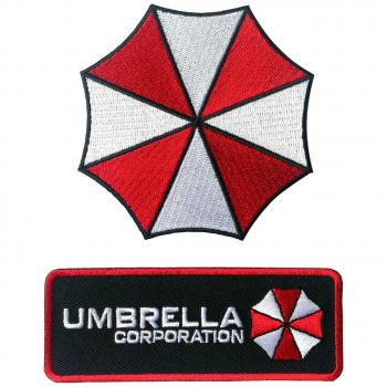 Resident Evil Umbrella Corporation bordado [2 unidades] parche para coser