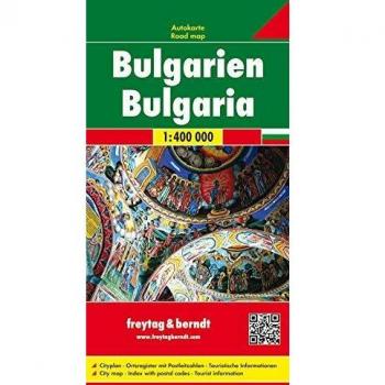 Mapa de Bulgaria Freytag&Berndt 1:400.000 - Automapa con información turística y registro de localidades