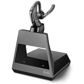 Poly Voyager 5200 Office Auriculares Inalámbricos con Gancho de Oreja y Micrófono, USB-C Modelo 214593-05
