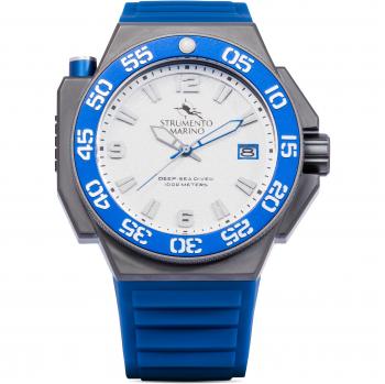Reloj Analógico para Hombres de Cuarzo con Correa en Silicone Strumento Marino SM129S-TT-BN-BL (Ø 46 mm)