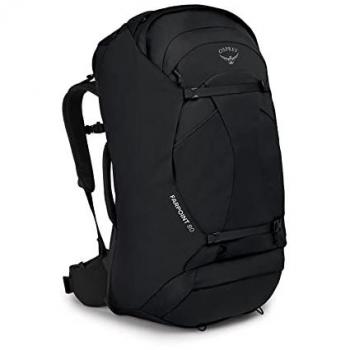 Osprey Farpoint 80L Black Travel Backpack for Adults