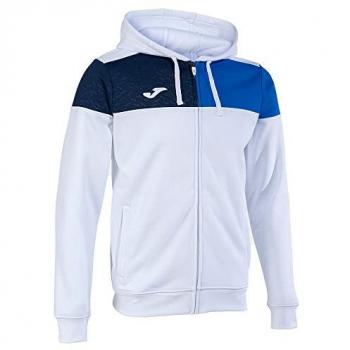 Chaqueta con capucha Joma Crew V hombre/niño blanco royal marino