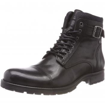 Jack & Jones Albany Leather Chukka Boots for Men, Black, EU 46