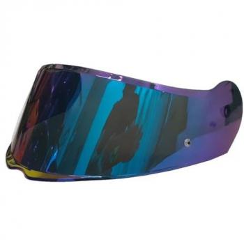 LS2 Visera Irridium Rainbow para Casco FF908 - Multicolor, Pantalla de Casco Arcoiris