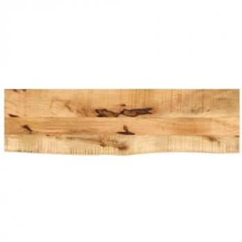 Tablero de Mesa Borde Natural Madera Maciza Mango 120x30x3,8 cm