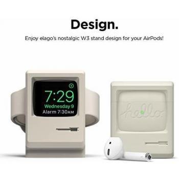 elago AW3 Funda de Silicona Compatible con Audífonos Apple AirPods 1 y 2