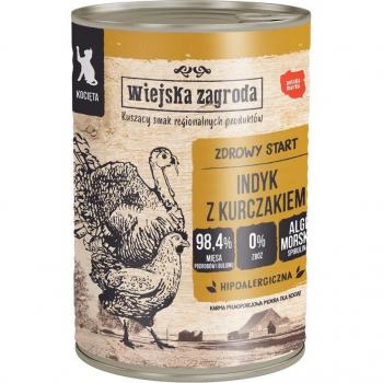 Wiejska Zagroda Cat 12 x 400 g - Pollo con pato
