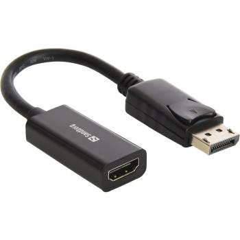 Sandberg Adapter DisplayPort>HDMI - adaptadores de Cable de vídeo
