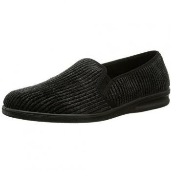 Romika Men's Präsident 122 Open Back Slippers, Black
