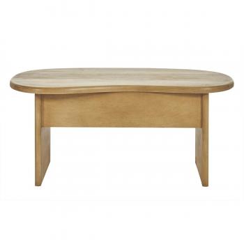Mesa de centro elevable con almacenaje de madera maciza de mango 95 cm Kokoa