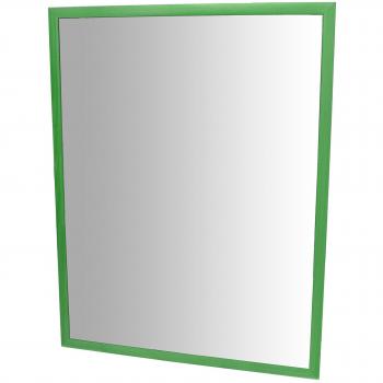 HenBea- Espejo infantil acrílico con marco de madera, Color verde, 100x65 cm