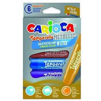 Carioca TEMPERELLO | Témperas Solidas en Barra 6 Colores