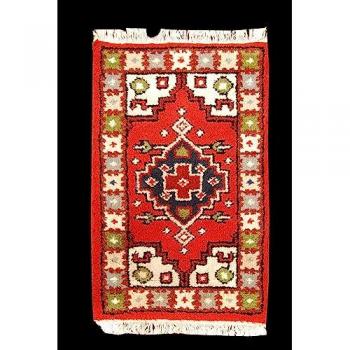 Alfombra Kilim India Varanasi Hecha a Mano 60x40 cm con Certificado de Autenticidad