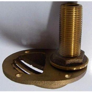 Groco STH-500-W 1/2 Inch Bronze Combo Thru-Hull Scoop with Nut