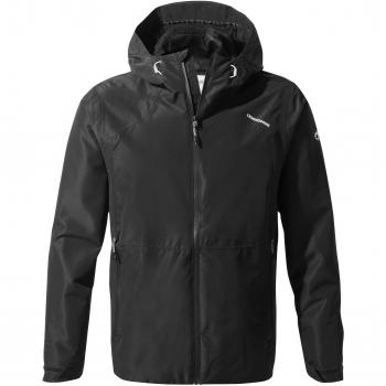 Craghoppers Balla Chaqueta Impermeable, Hombre, Negro, Medium