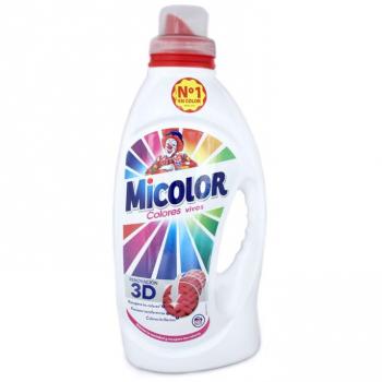 Detergente líquido Micolor Adiós al Separar 30 lavados 1,5 litros x2 Total 3 litros