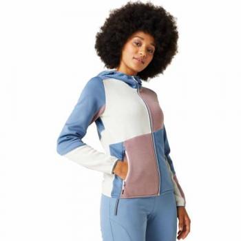Regatta Women's Walbury VII Full Zip Hooded Fleece Jacket - Coronet Blue Heather, Size 16