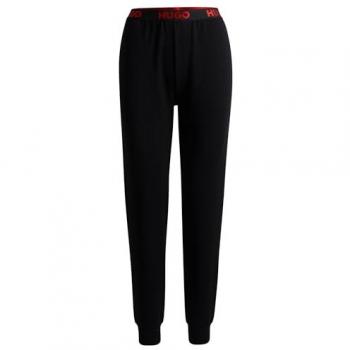 Pantalones Deportivos Mujer Hugo Sporty Logo Negros Talla S