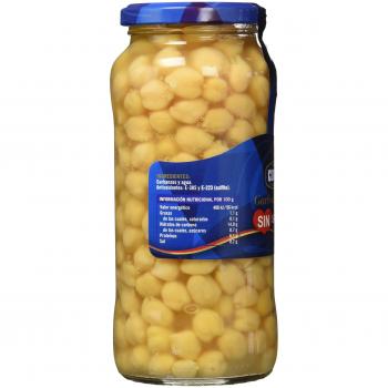 Cidacos - Garbanzos sin sal añadida, 570 g - [Pack de 6]