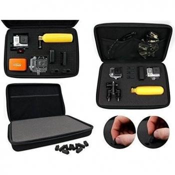 DURAGADGET ¡Novedad! Funda/Estuche Customizable para Cámara GoPro Hero4 Session/Session Surf/Hero 4/3+ / 3/2 / 1 - con Bandolera Y Asa Externa - ÚNICA EN EL Mercado