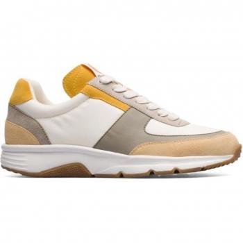 Zapatillas deportivas de mujer Campel en multicolor con cordones en beige