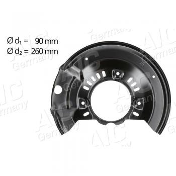 Chapa Protectora Antisalpicaduras para Disco de Freno AIC 58105