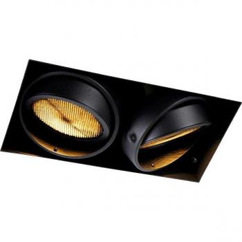 Foco empotrado negro 2-luces GU10 AR111 sin marco ONEON Honey