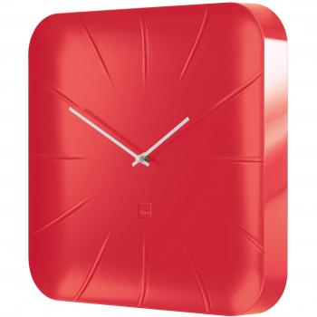 Sigel Inu Reloj de Pared de diseño, Color Rojo, Blanco